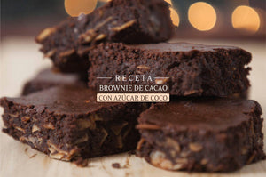 Brownies de cacao con azúcar de coco